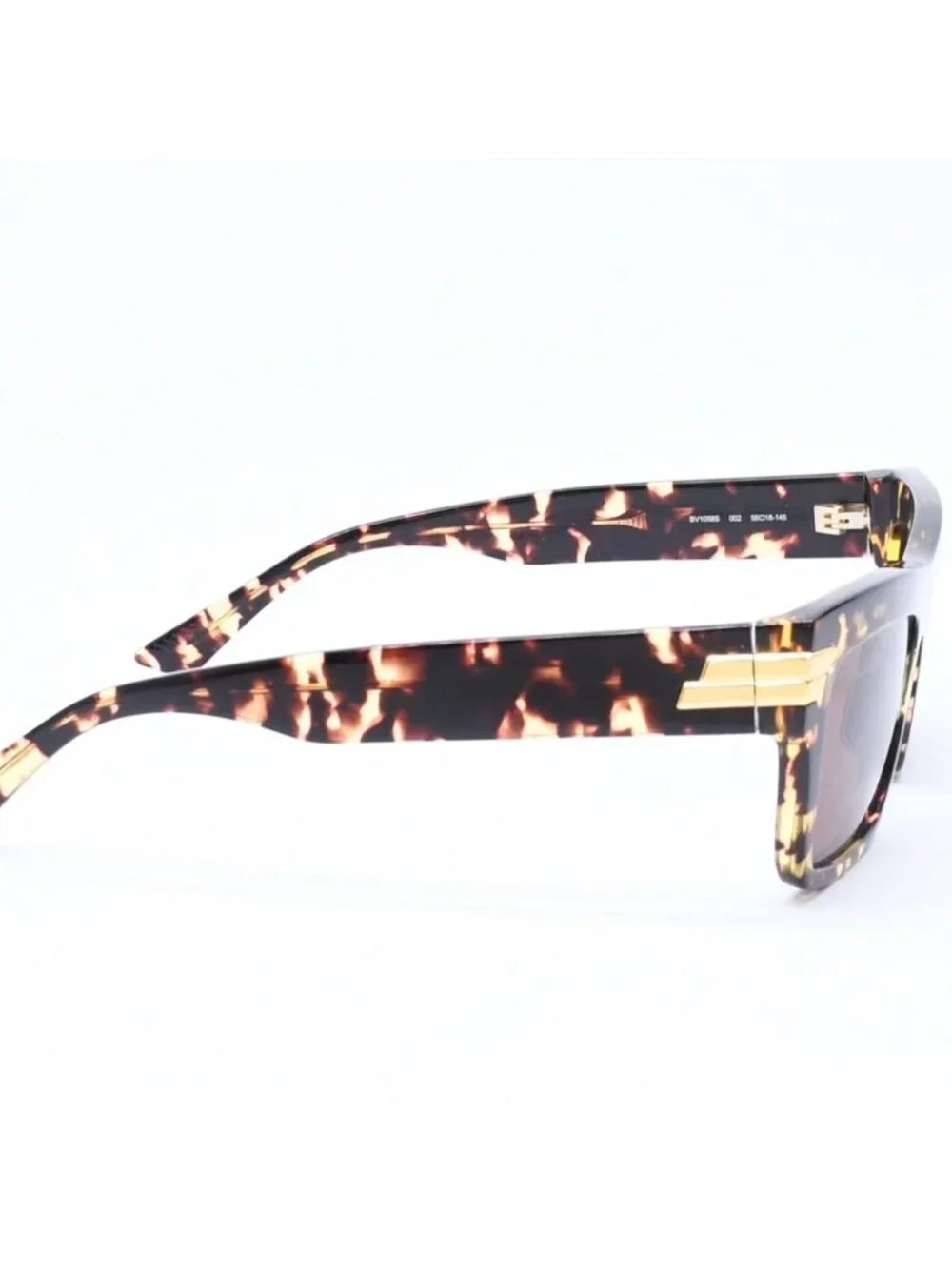 Bottega Veneta Side Logo Sunglasses Eyewear 18 145 Gold